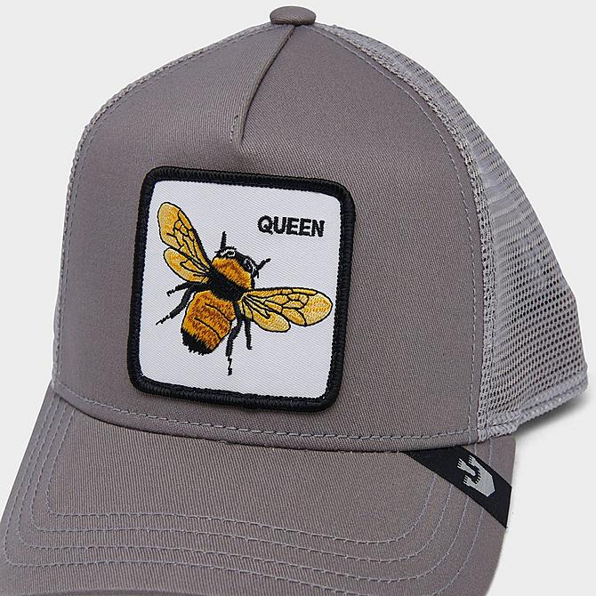 Back view of Goorin Bros. The Queen Bee Trucker Hat in Grey Click to zoom