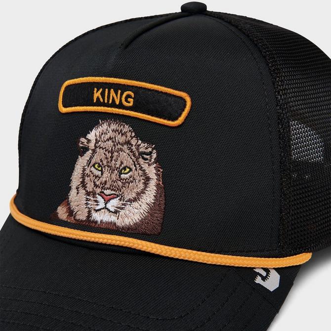 Bottom view of Goorin Bros. GB2 King Trucker Hat in Black Click to zoom