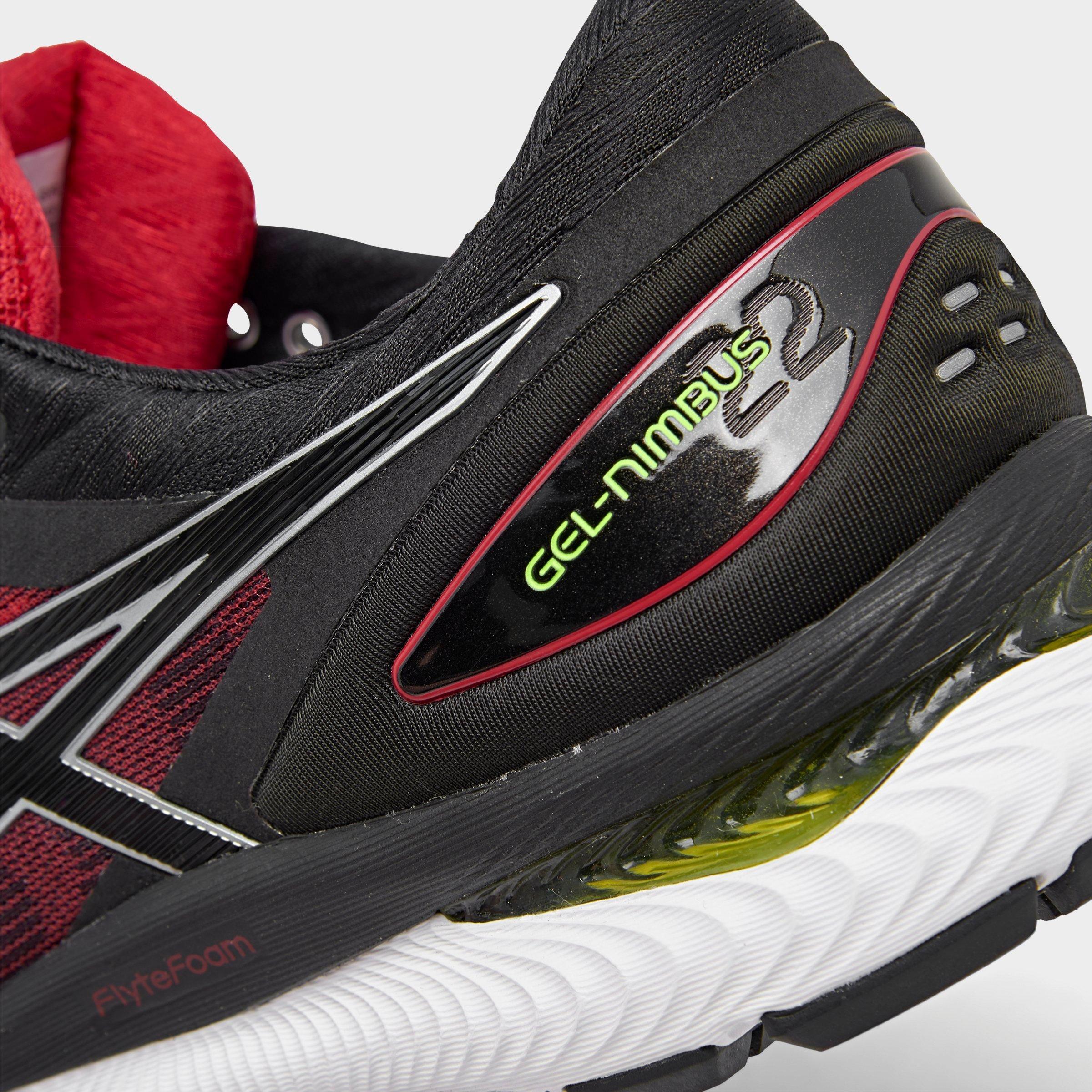 asics gel nimbus 22 red black