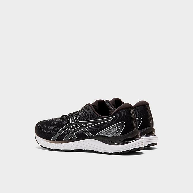 Left view of Men's ASICS GEL-Cumulus 23 Running Shoes in Black/White Click to zoom