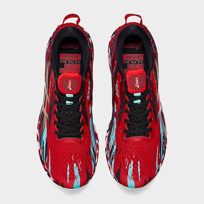 Back view of Men's Asics Noosa Tri 13 Running Shoes in Electric Red/Black Click to zoom