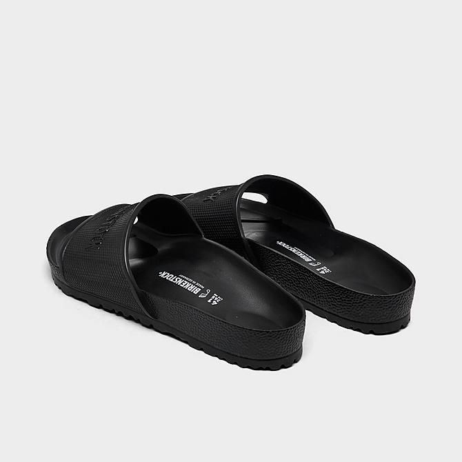 Left view of Men's Birkenstock Barbados EVA Slide Sandals in Black Click to zoom