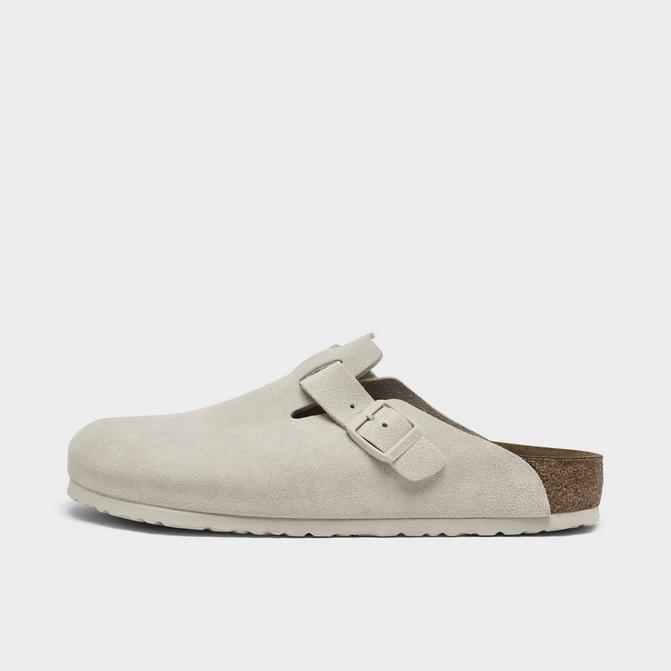 Men's Birkenstock Boston Suede Leather Birko-Flor Clogs| Finish Line