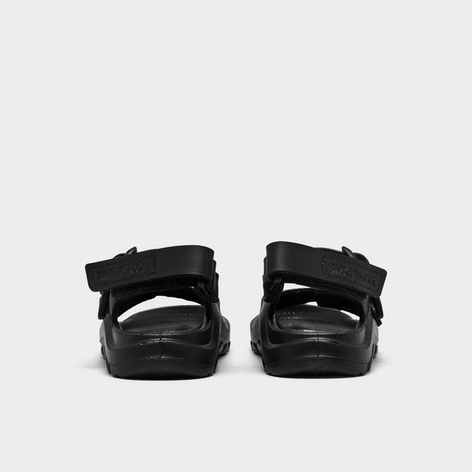 Left view of Kids' Toddler Birkenstock Mogami Birko-Flor Sandals in Black Click to zoom