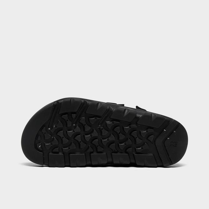Bottom view of Little Kids' Birkenstock Mogami Birko-Flor Sandals in Black Click to zoom