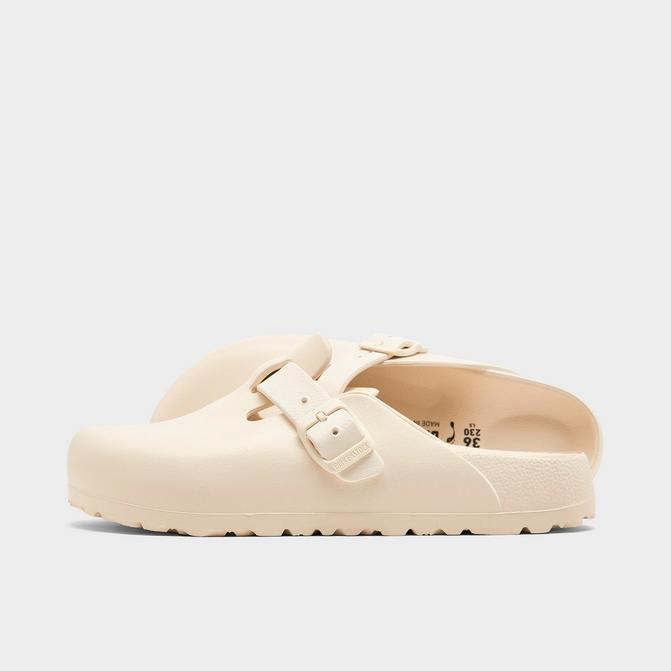 Right view of Women's Birkenstock Boston Essentials EVA Clogs in Eggshell Click to zoom