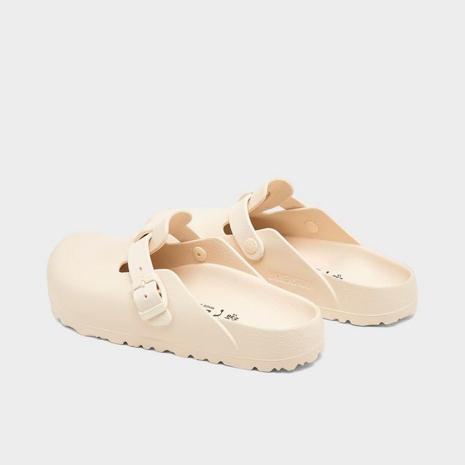Left view of Women's Birkenstock Boston Essentials EVA Clogs in Eggshell Click to zoom