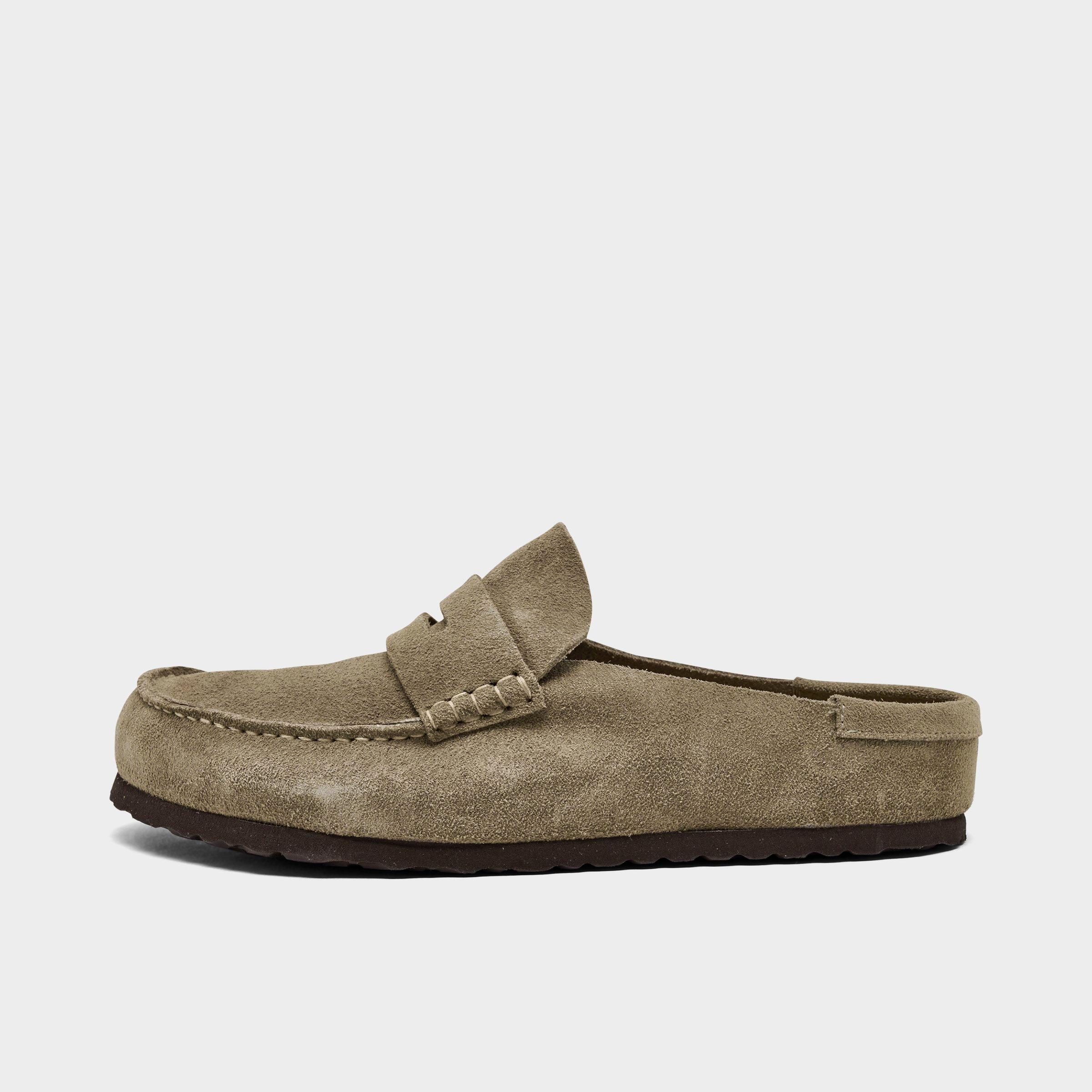 Men's Birkenstock Naples Wrapped Suede Casual Clogs | Finish Line