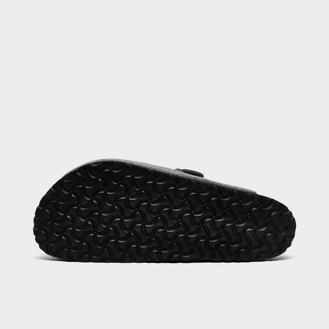 Bottom view of Men's Birkenstock Boston Soft Footbed Clogs in Basalt Grey Click to zoom