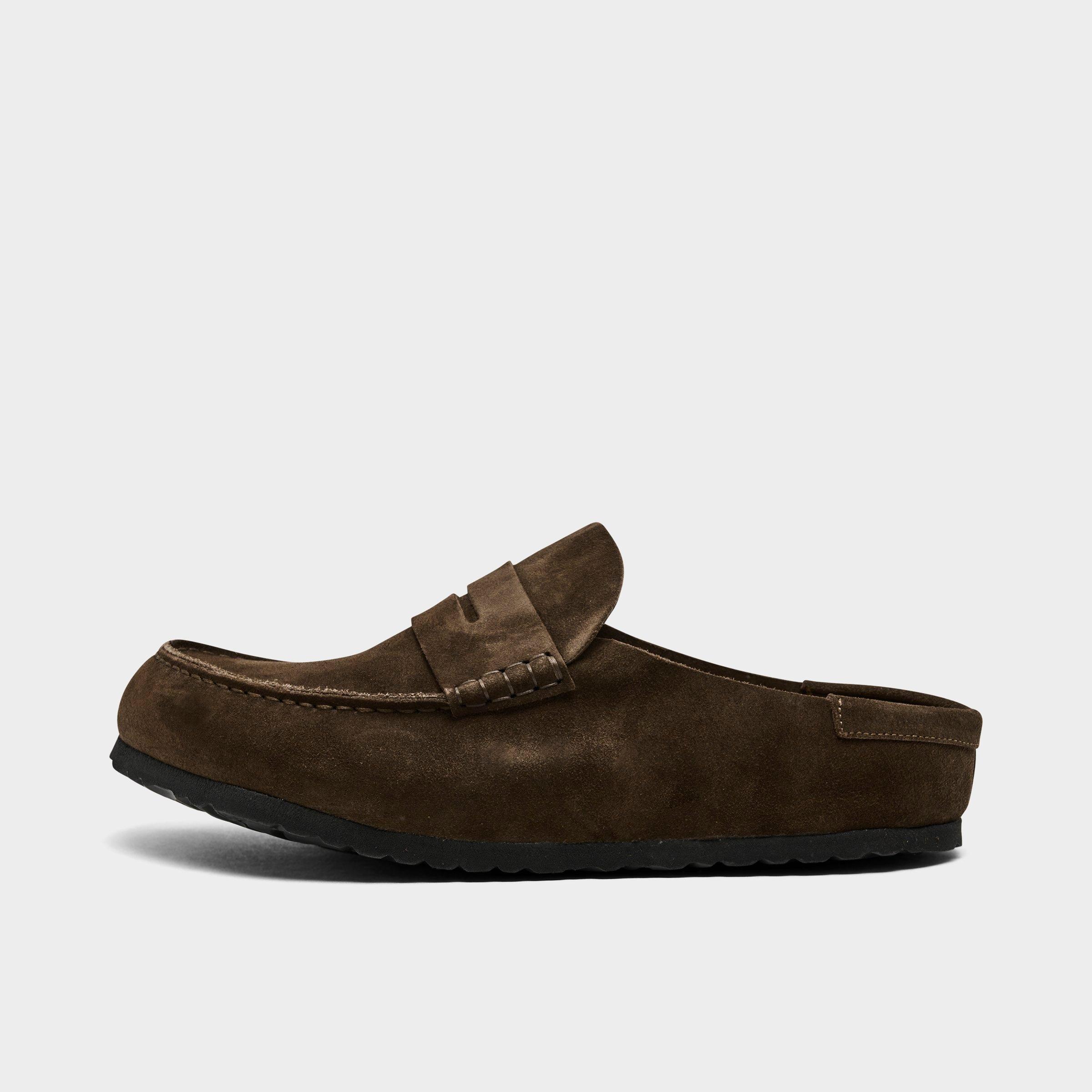 Men's Birkenstock Naples Wrapped Suede Casual Clogs | Finish Line