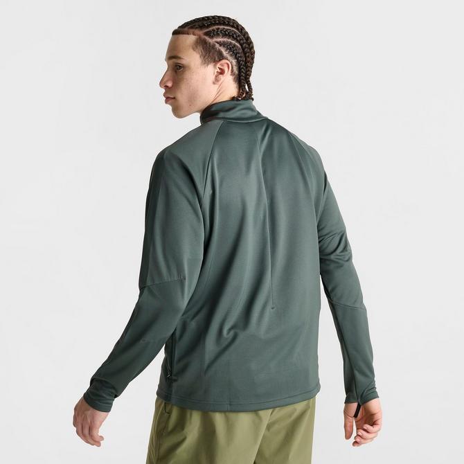 [angle] view of Men's On Climate Quarter-Zip Running Top in Lead Click to zoom