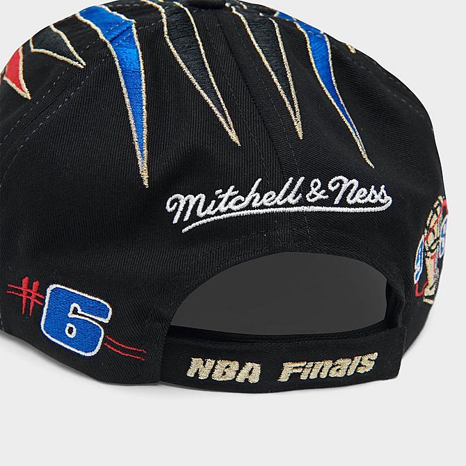 Bottom view of Mitchell & Ness Chicago Bulls NBA '98 Finals Adjustable Strapback Hat in Black/Multi Click to zoom