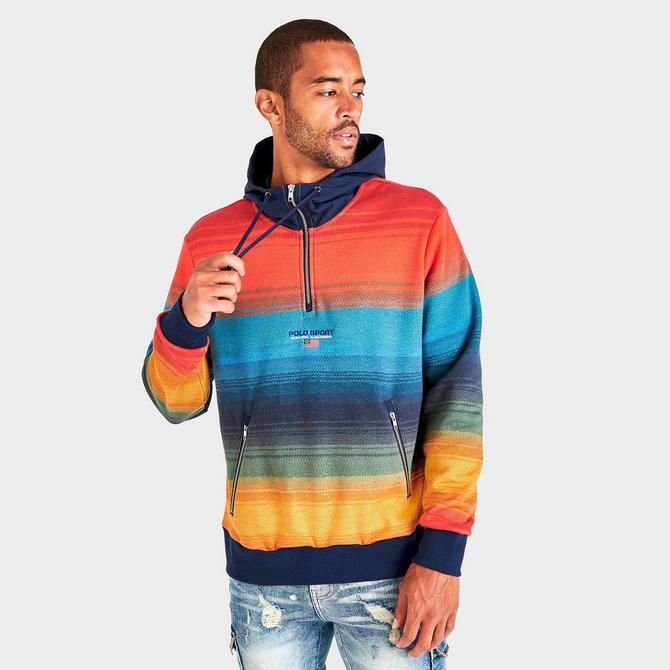Polo Sport Ombré-Stripe Fleece Hoodie | lupon.gov.ph