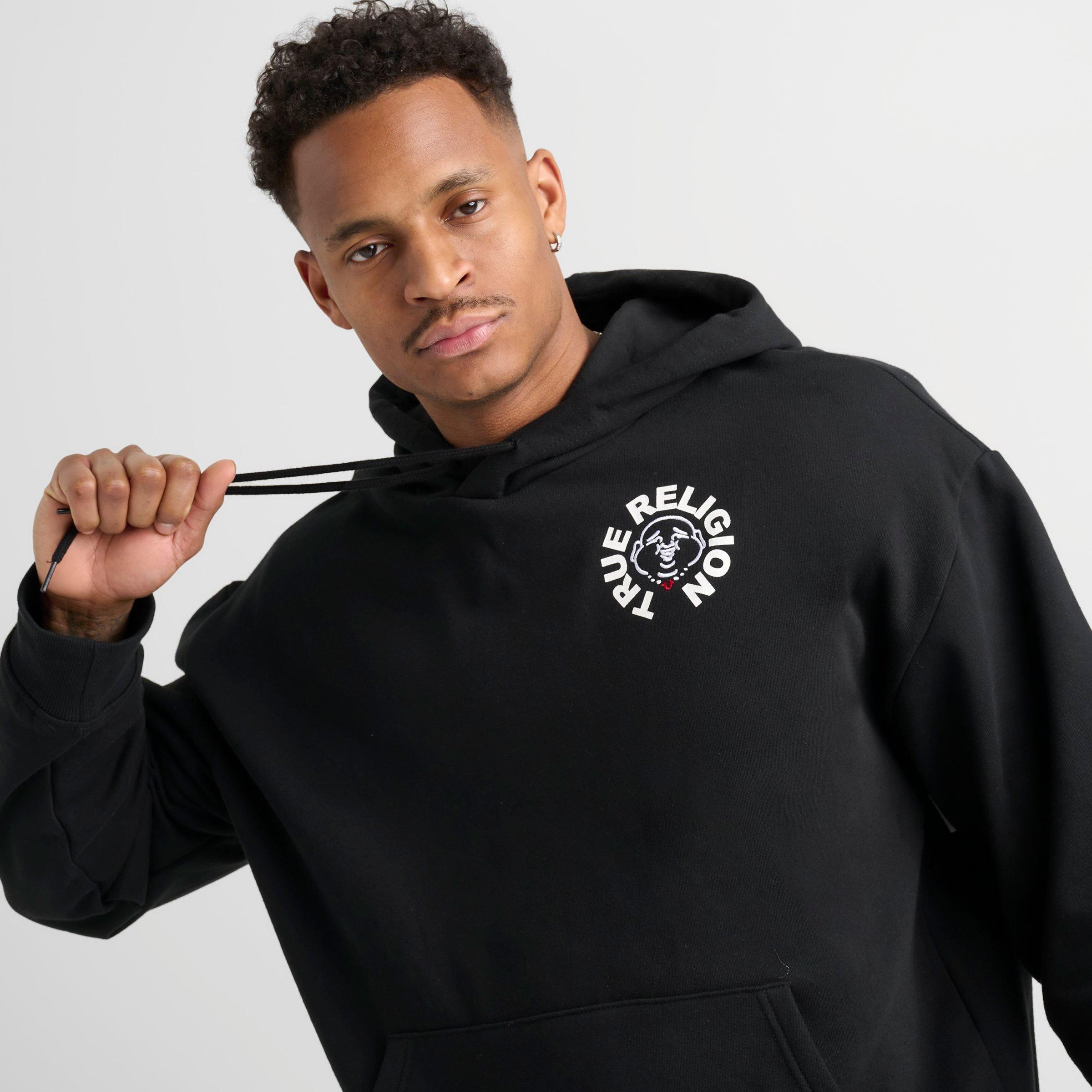 パーカー・フーディ Men's True Religion Buddha Face Fleece Pullover Hoodie Men's True Religion Buddha Face Fleece Pullover Hoodie | JD