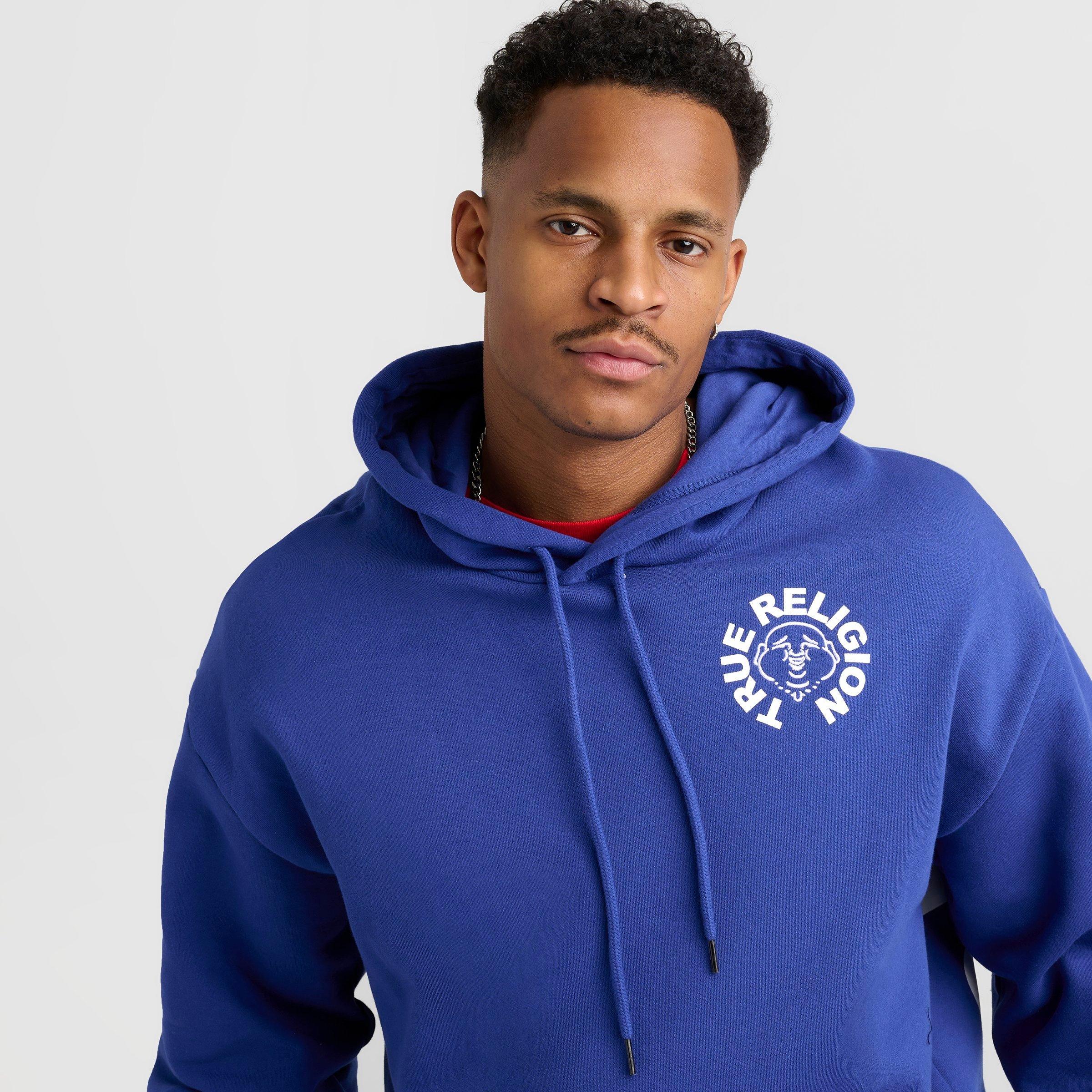 パーカー・フーディ Men's True Religion Buddha Face Fleece Pullover Hoodie BUDDHA FACE HOODIE | True Religion