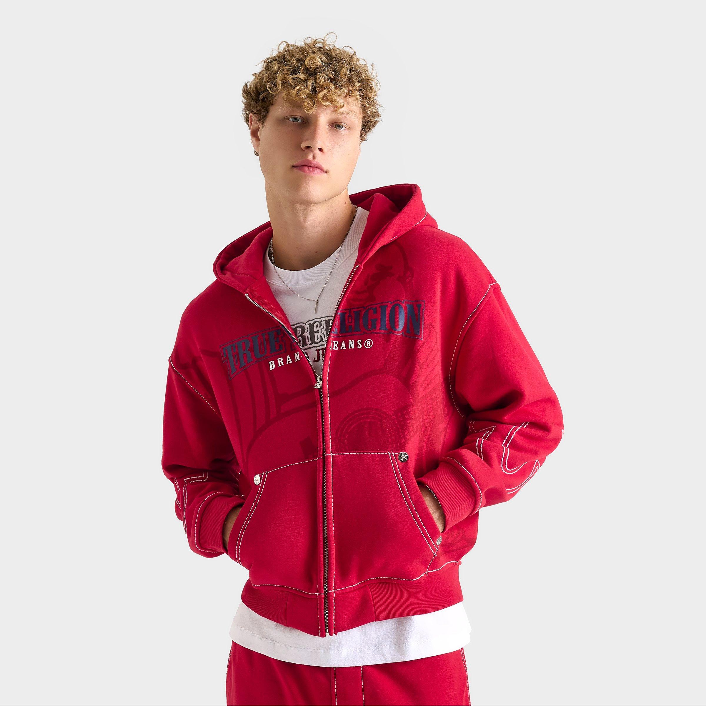 【SALE】TRUE RELIGION★フーディ Men's True Religion Buddha Big T Full-Zip Hoodie | Finish Line
