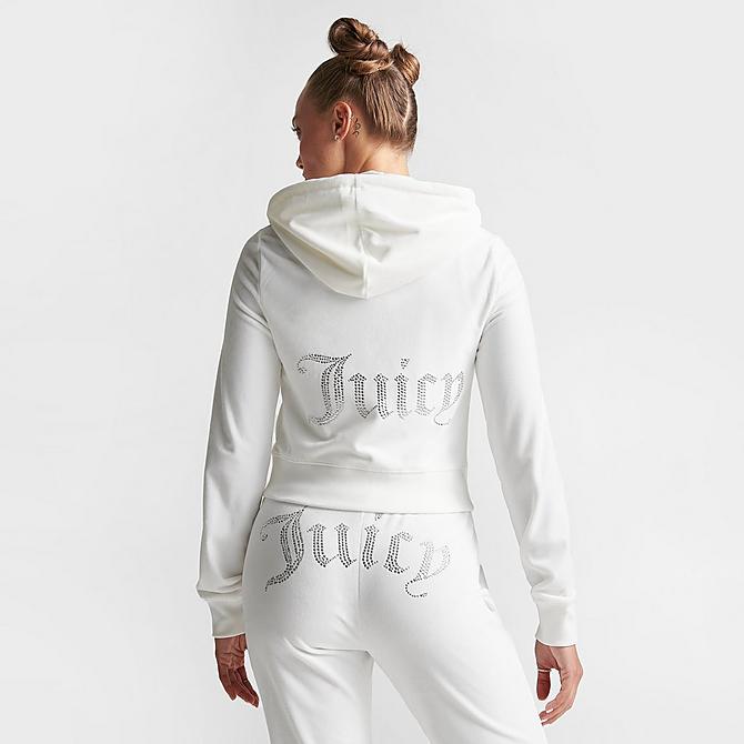 NEW Lady's M Gangster Louis Vuitton Style White+Gold Padded Hoodie