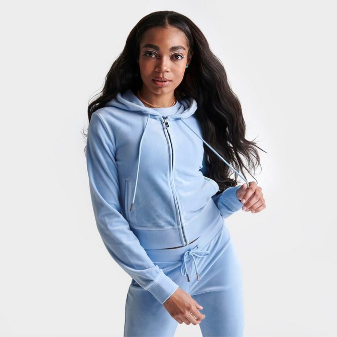 Fashion Womens 2 Pc Tracksuit Hooded Zip Jacket & Joggers LV