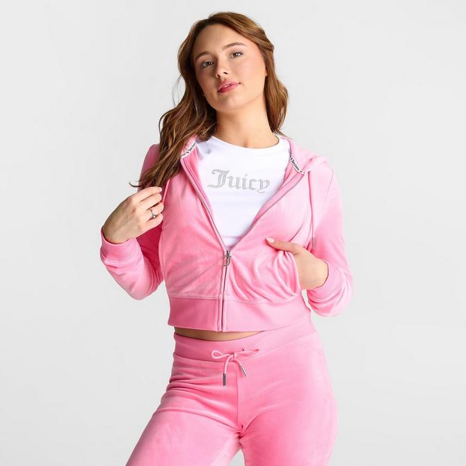 Garage JUICY COUTURE OG Big Bling Velour Hoodie