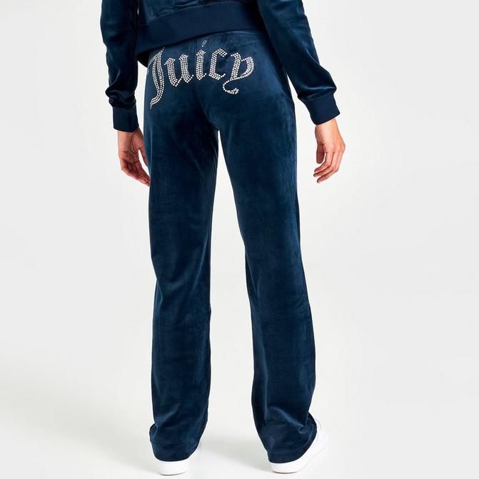 Buy Juicy Couture Girls Diamante Velour Bootcut Wide Leg Joggers Yucca