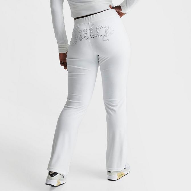 Women's Juicy Couture OG Big Bling Velour Track Pants| Finish Line