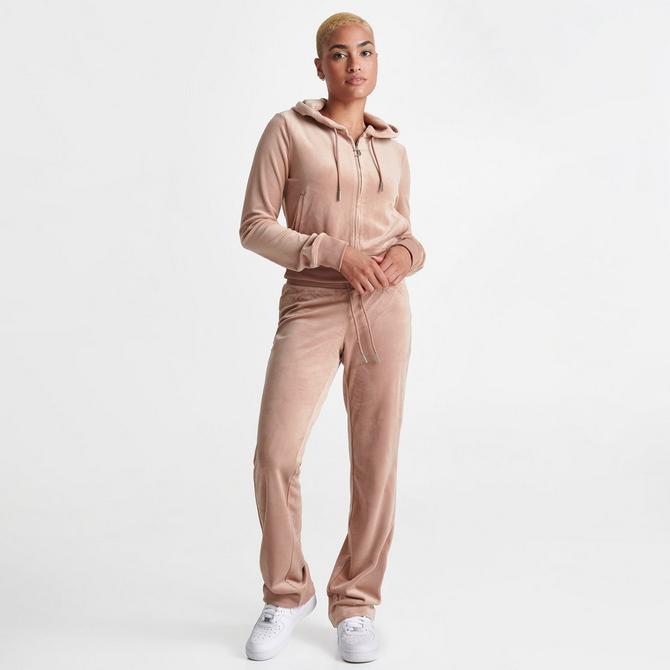 JUICY COUTURE Vixen Pink Classic Velour Track Pants