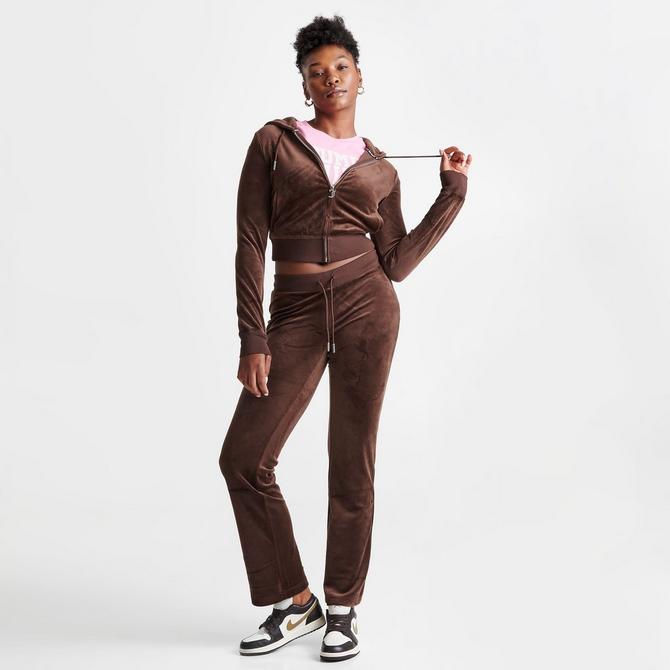 Women's Juicy Couture OG Big Bling Velour Track Pants