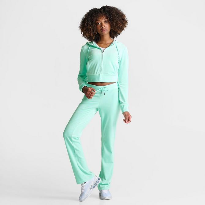 Velour track pants womens sale