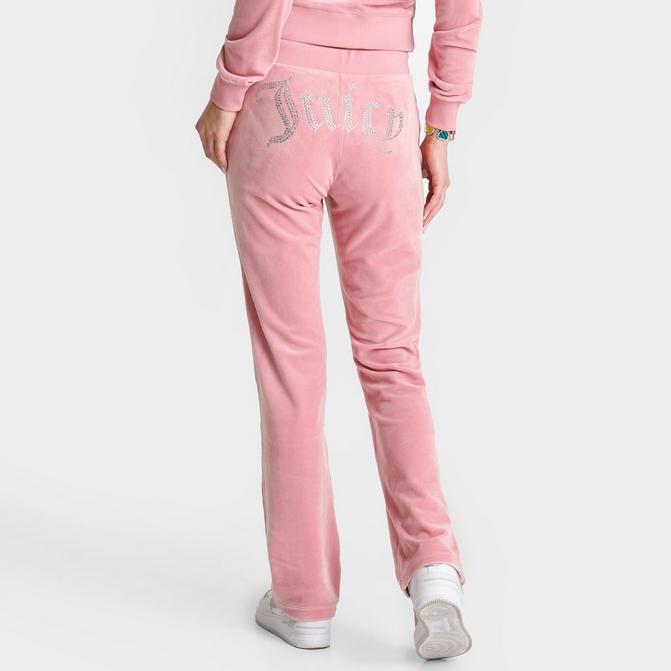 Women's Juicy Couture OG Big Bling Velour Track Pants | Finish Line