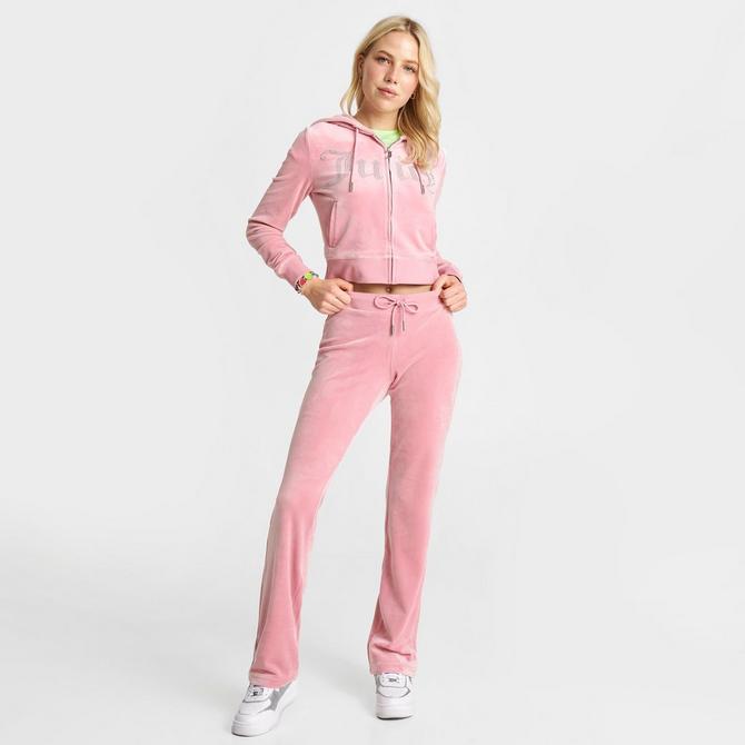 Women's OG Big Bling Velour Track Pant, Juicy Couture