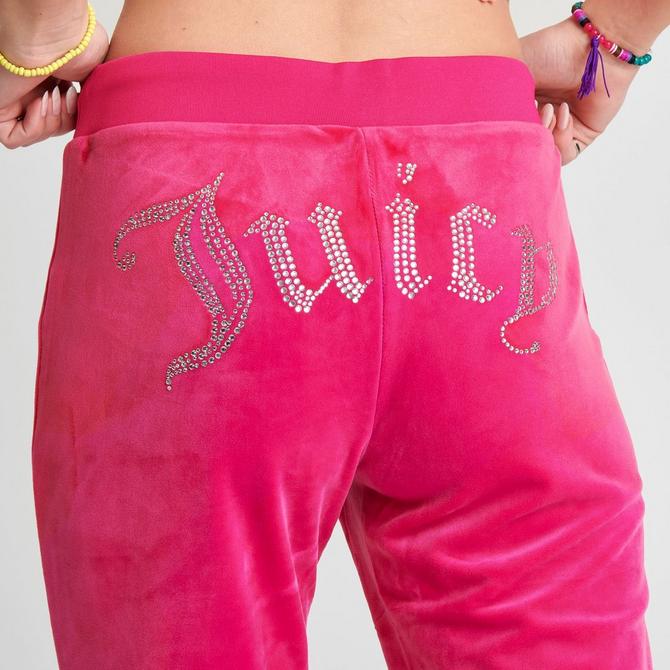 Women's Juicy Couture OG Big Bling Velour Track Pants