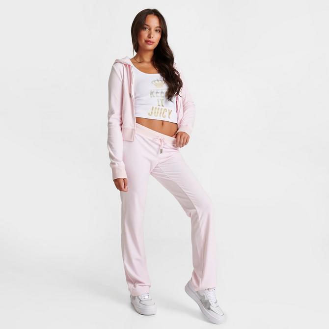 Women's Juicy Couture OG Big Bling Velour Track Pants