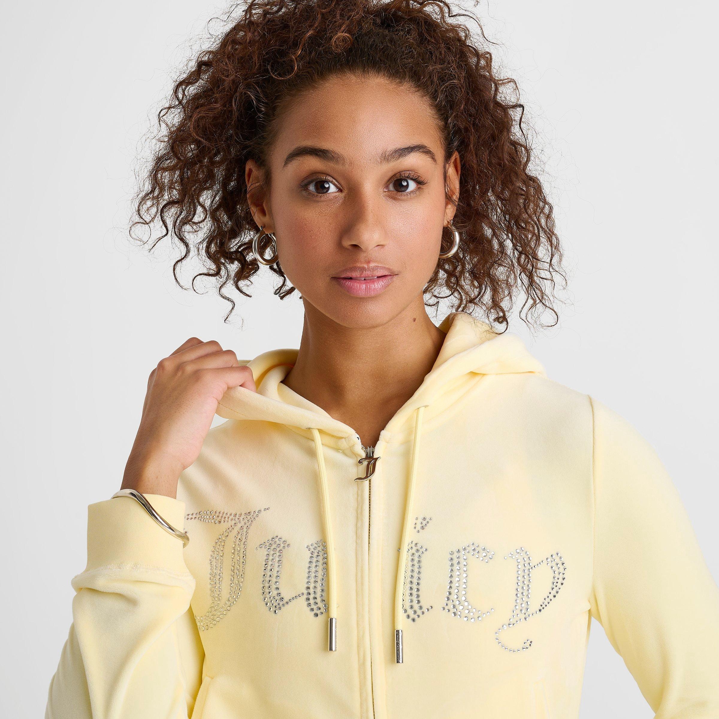 Women's Juicy Couture Bling Front Hoodie | Finish Line