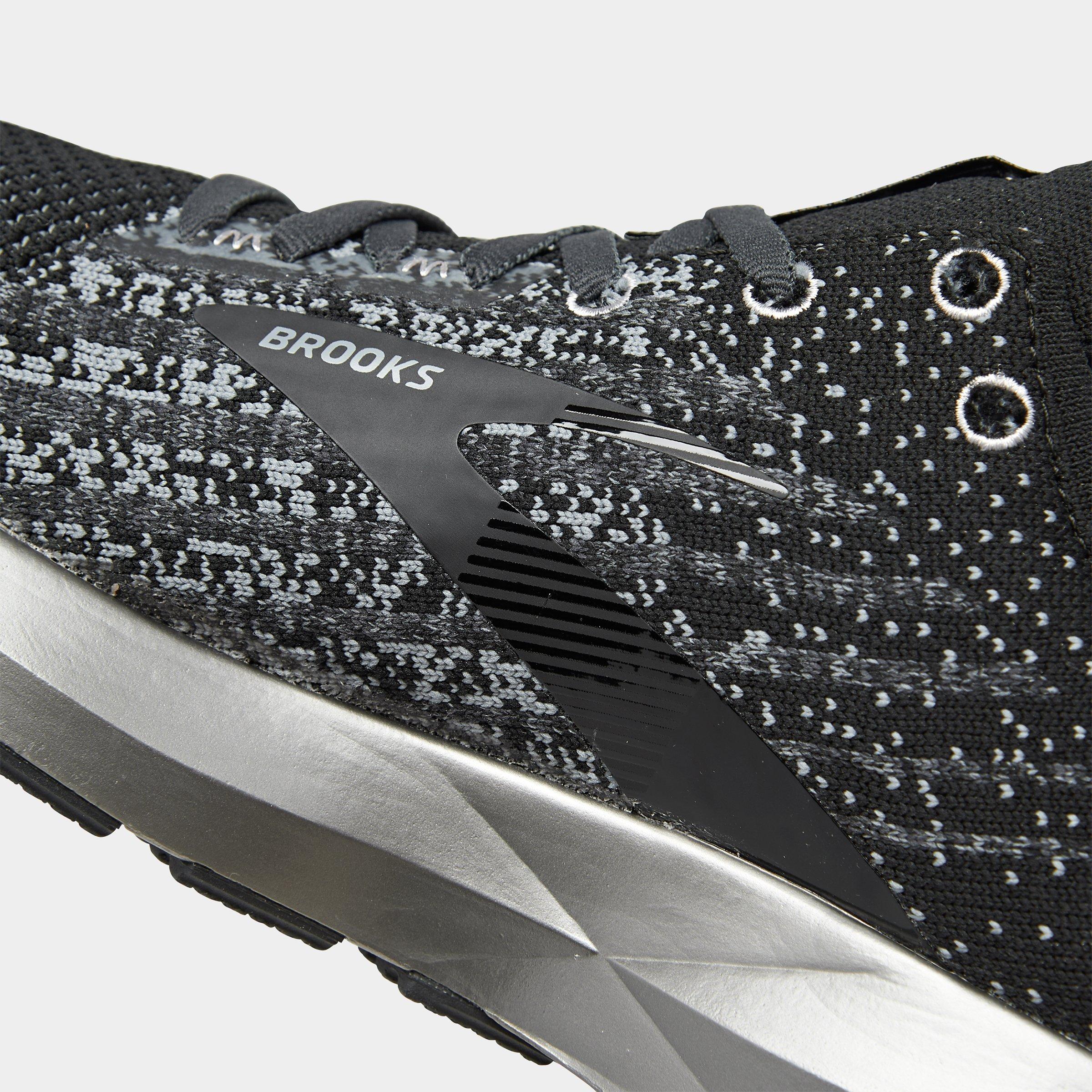 brooks running jacket mens silver