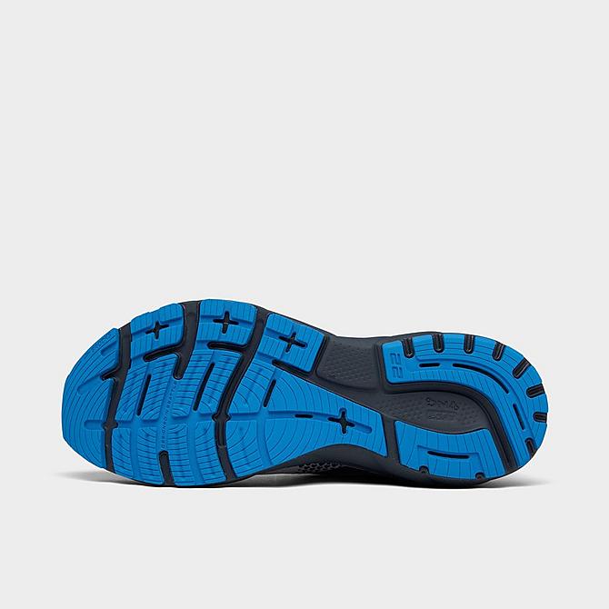Bottom view of Men's Brooks Adrenaline GTS 22 Running Shoes in Oyster/India Ink/Blue Click to zoom