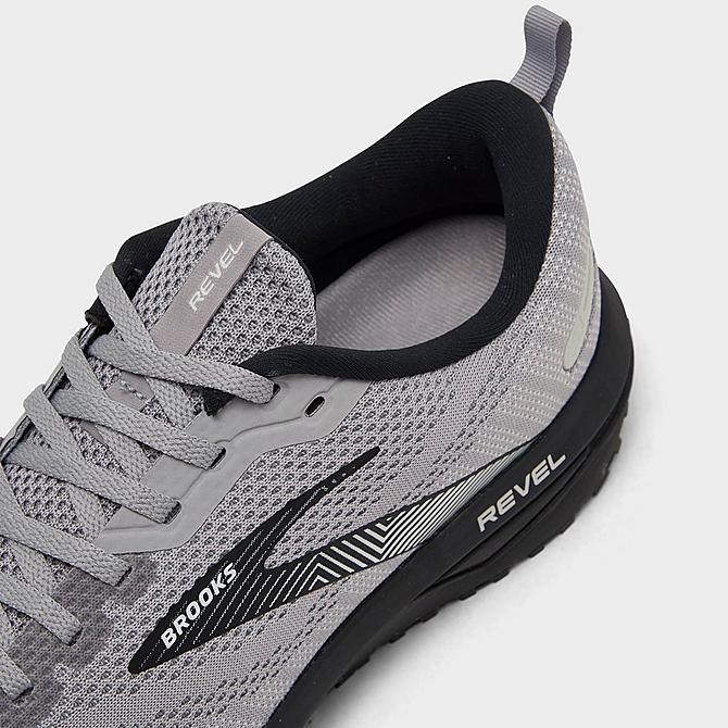 Front view of Men's Brooks Revel 6 Running Shoes in Alloy/Primer Grey/Oyster Click to zoom