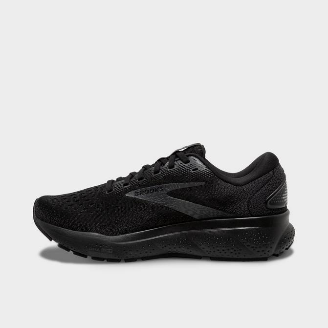 Right view of Men's Brooks Ghost 16 Running Shoes in Black/Black/Ebony Click to zoom