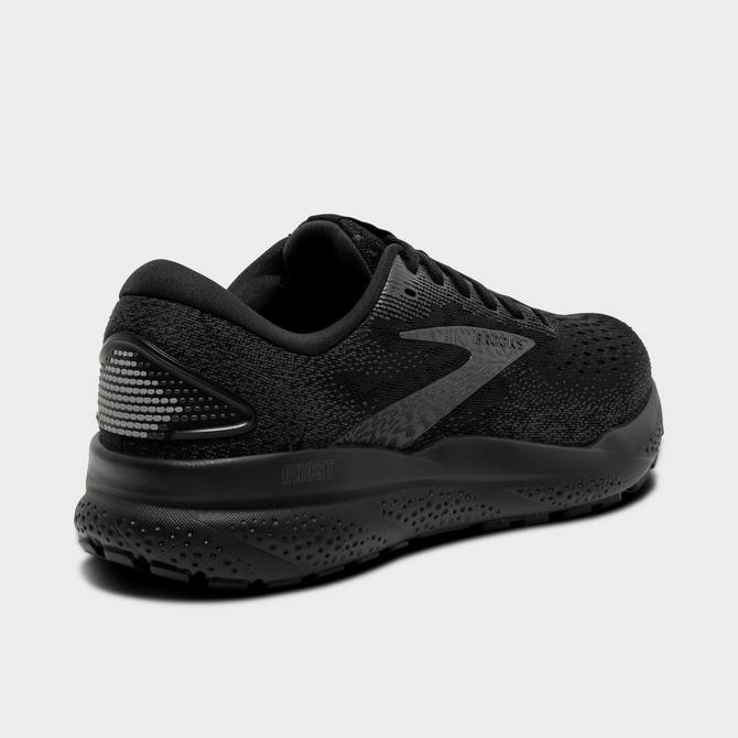 Left view of Men's Brooks Ghost 16 Running Shoes in Black/Black/Ebony Click to zoom
