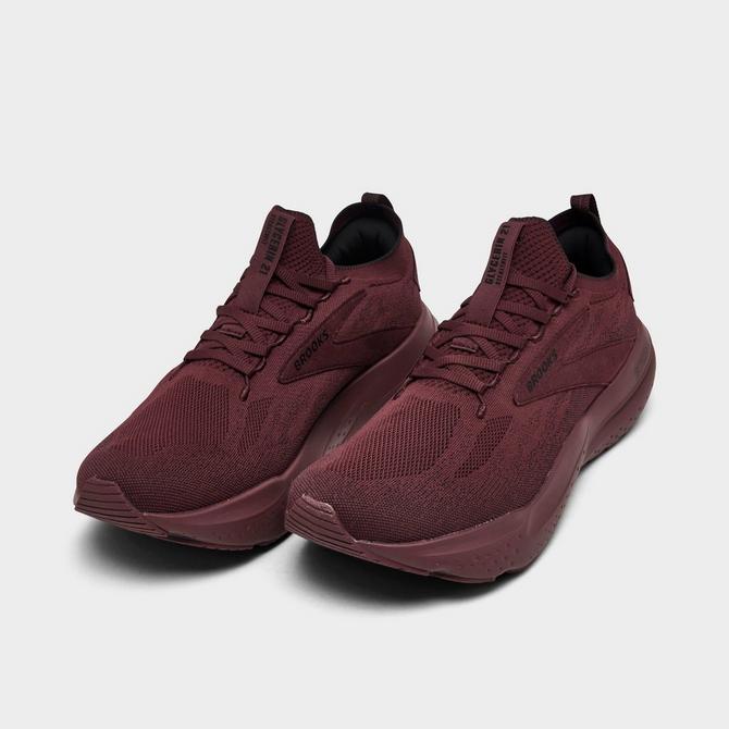 Maroon brooks shoes deals
