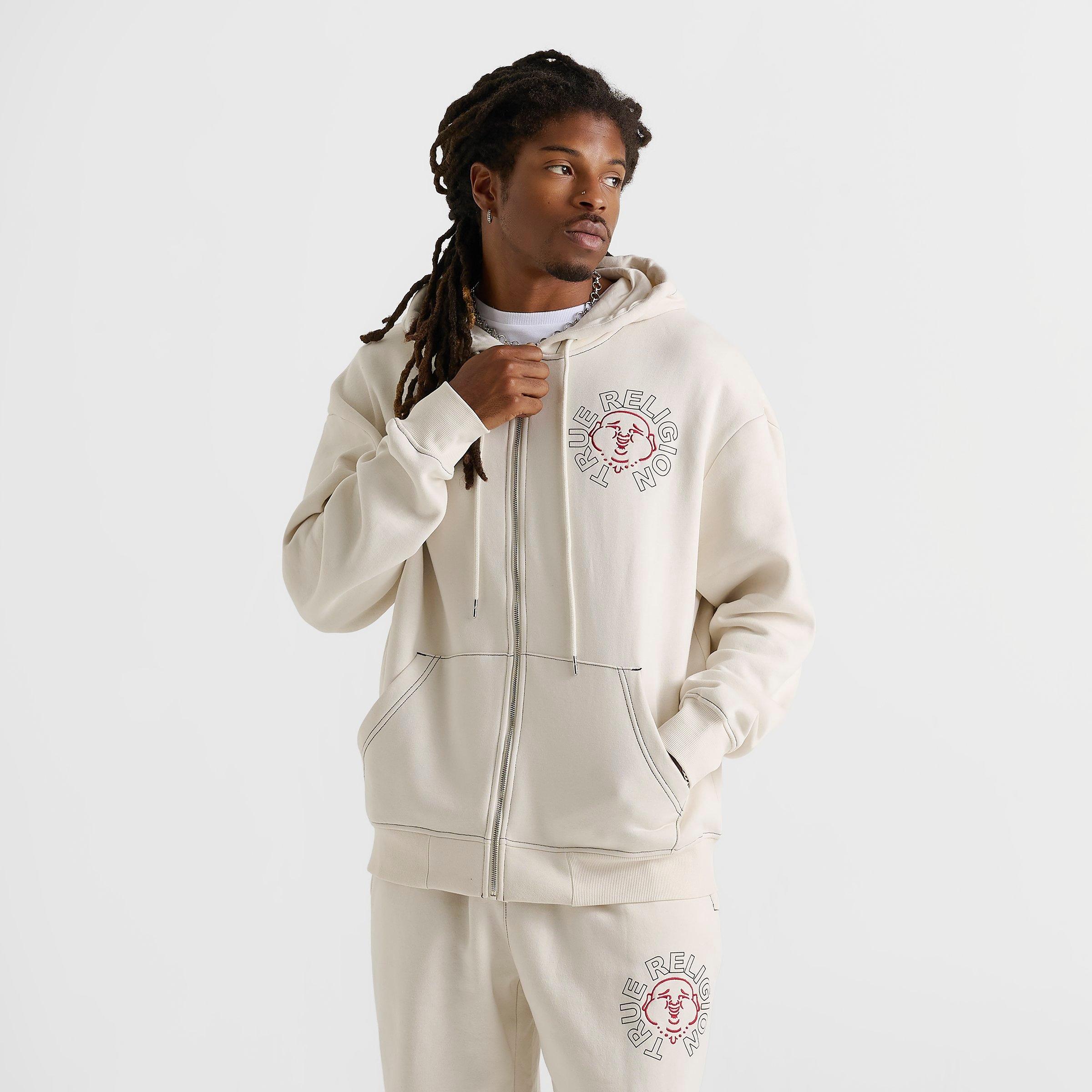 Men's True Religion Buddha Face Fleece Full-Zip Hoodie | Finish Line