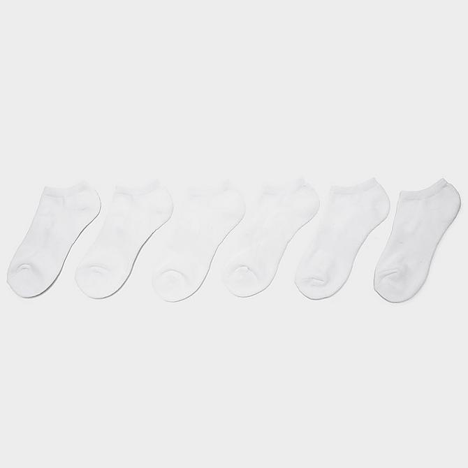 Alternate view of Women's Pink Soda No-Show Socks (6-Pack) in White/Black Click to zoom