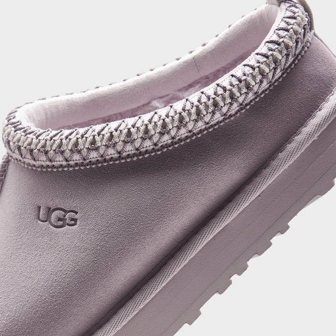 Front view of Kids' UGG Tazz Clog Shoes (4Y-6Y) in Bay Fog Click to zoom