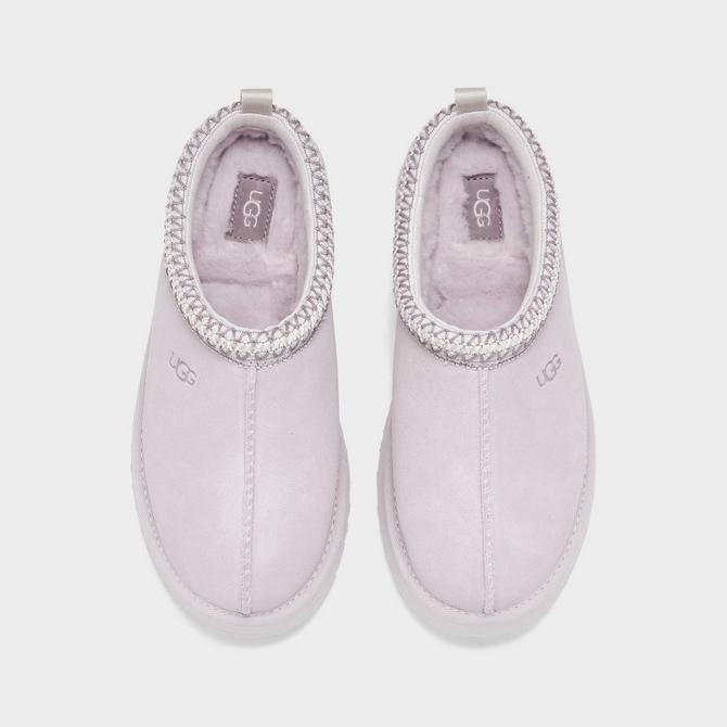 Back view of Kids' UGG Tazz Clog Shoes (4Y-6Y) in Bay Fog Click to zoom