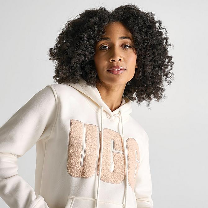 Women's UGG Rey UGGfluff Logo Hoodie| Finish Line Women's UGG Rey UGGfluff Logo Hoodie| Finish Line