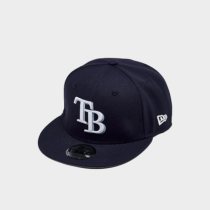 Right view of New Era Tampa Bay Rays MLB Basic 9FIFTY Snapback Hat in Navy Click to zoom