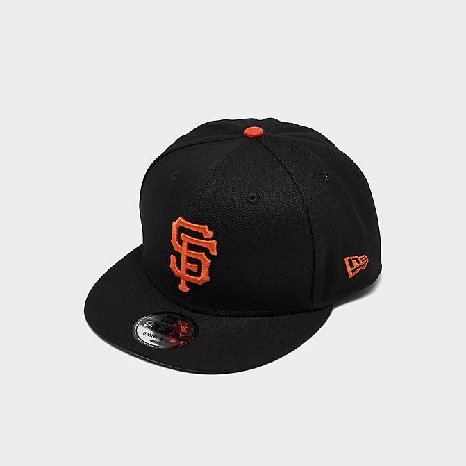 Right view of New Era San Francisco Giants MLB Basic 9FIFTY Snapback Hat in Black Click to zoom