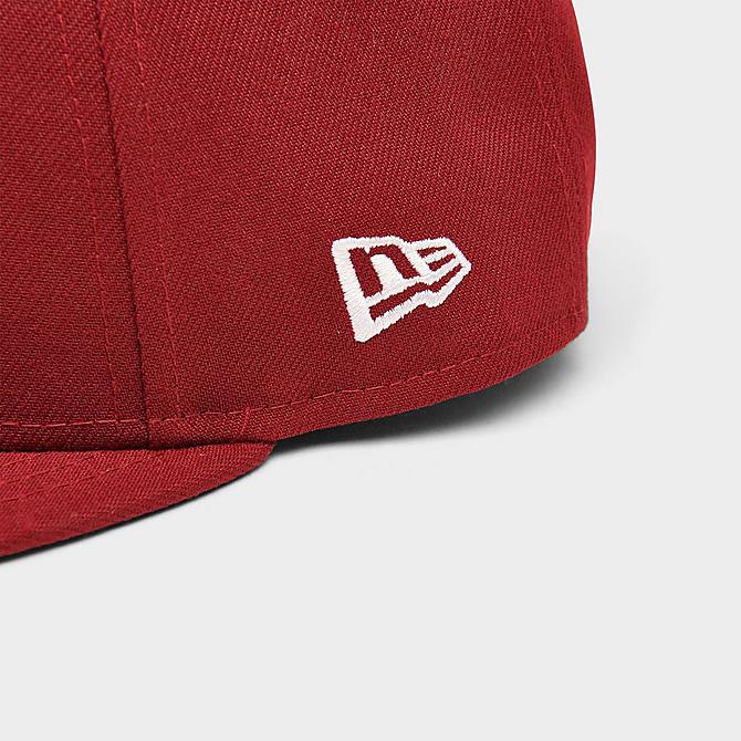 Back view of New Era Philadelphia Phillies MLB Basic 9FIFTY Snapback Hat in Red/White Click to zoom