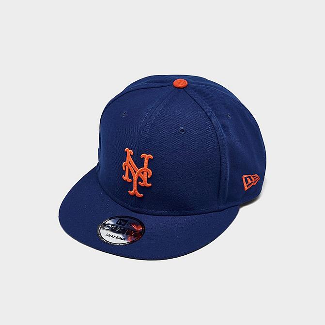 Right view of New Era New York Mets MLB Basic 9FIFTY Snapback Hat in Royal Blue Click to zoom