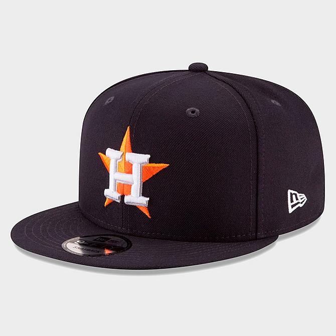 [angle] view of New Era Houston Astros MLB 9FIFTY Snapback Hat in Navy Click to zoom