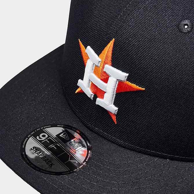 Left view of New Era Houston Astros MLB 9FIFTY Snapback Hat in Navy Click to zoom